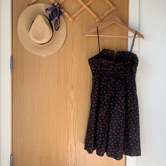 MADEWELL Pintuck Cami Dress in Fresh Strawberries - Picture 2 of 11